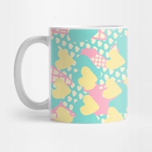 Icecream Pastel Hearts White Mug